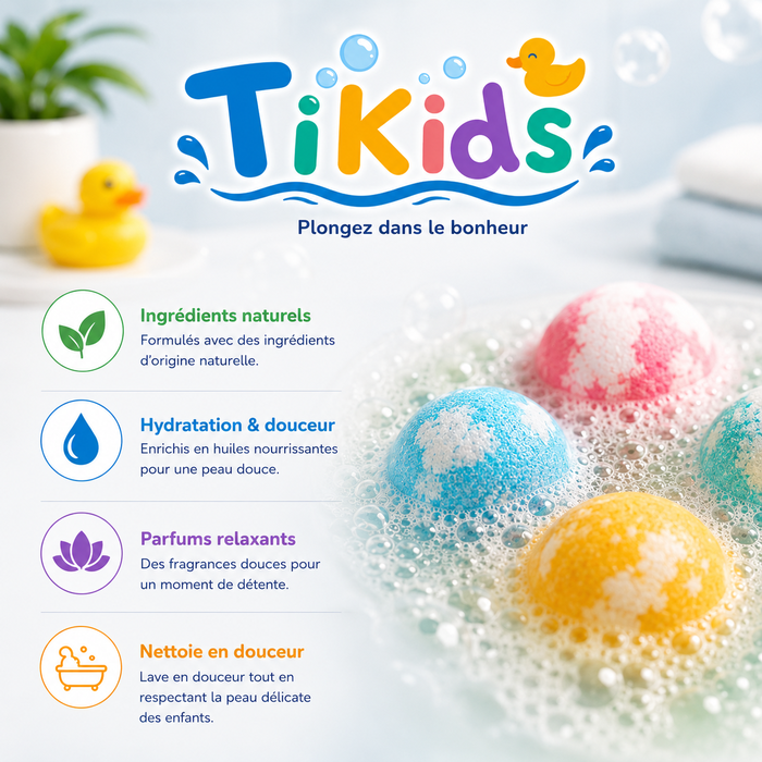 Coffret Bombes de Bain Enfants avec Jouets Surprises