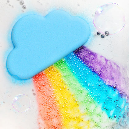bombe de bain arc en ciel